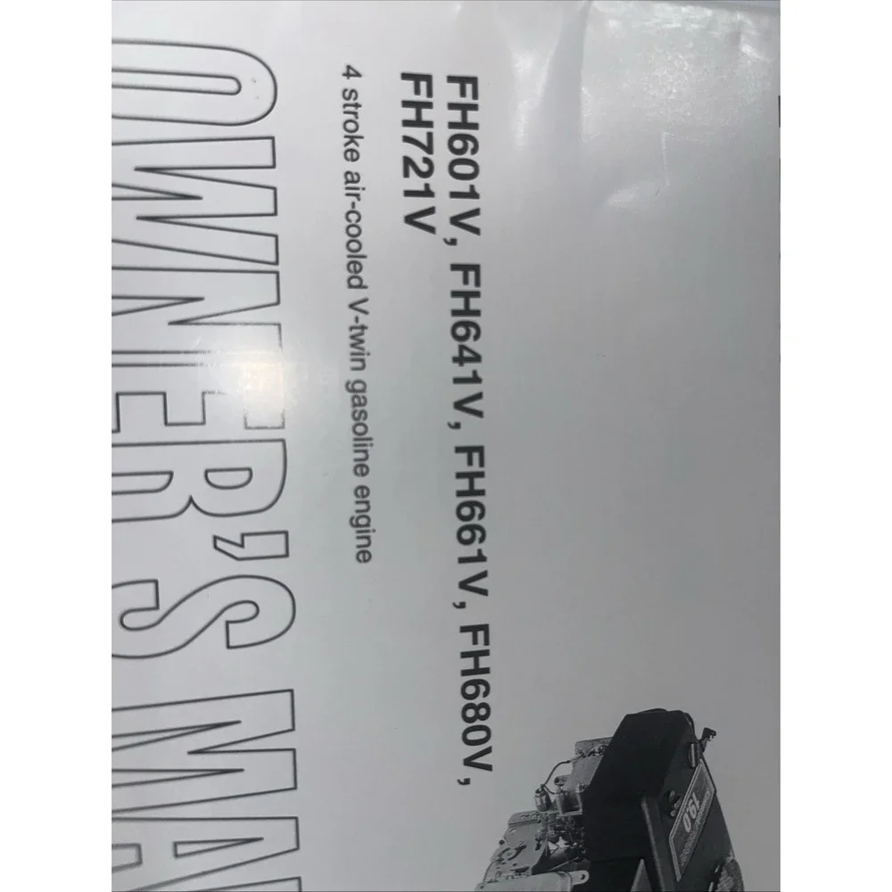 Kawasaki FH601V FH641V FH680V FH721V 99920-2145-10 Owners Operators Manual